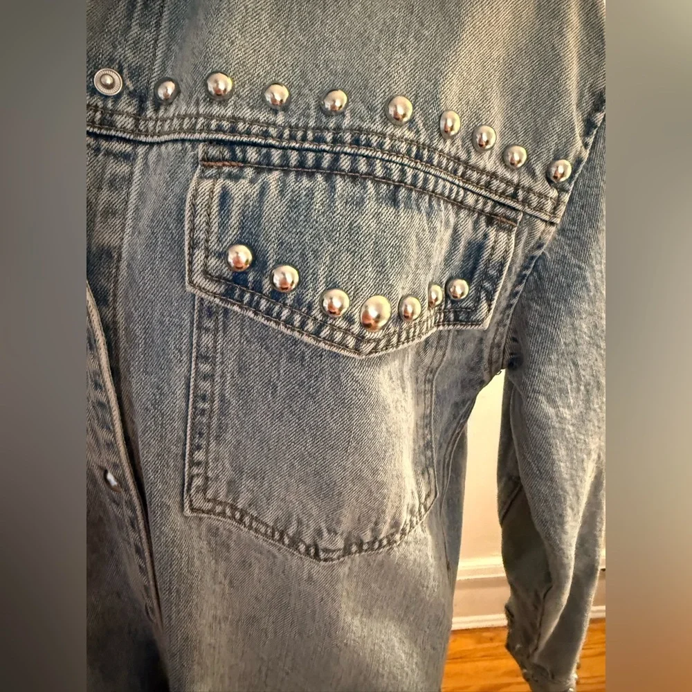 NEW PISTOLA mandy stud shacket in satellite
